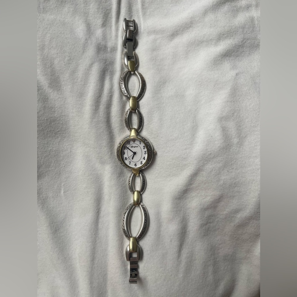 Brighton Bracelet Watch (Alta) Clasp design. Silver and Gold tone accents.
